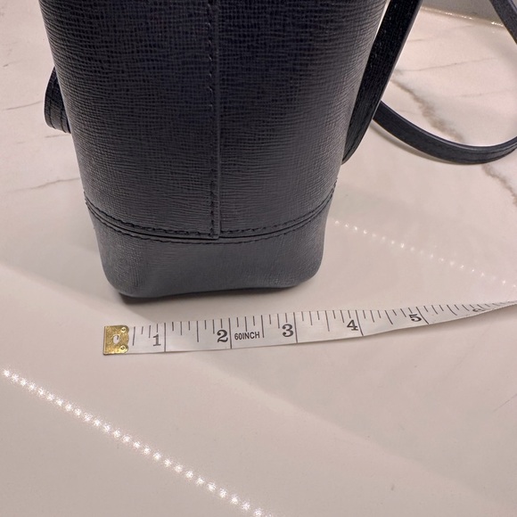 Furla Women's Stacy Mini Drawstring Bucket Bag Blue/Navy - Picture 5 of 16